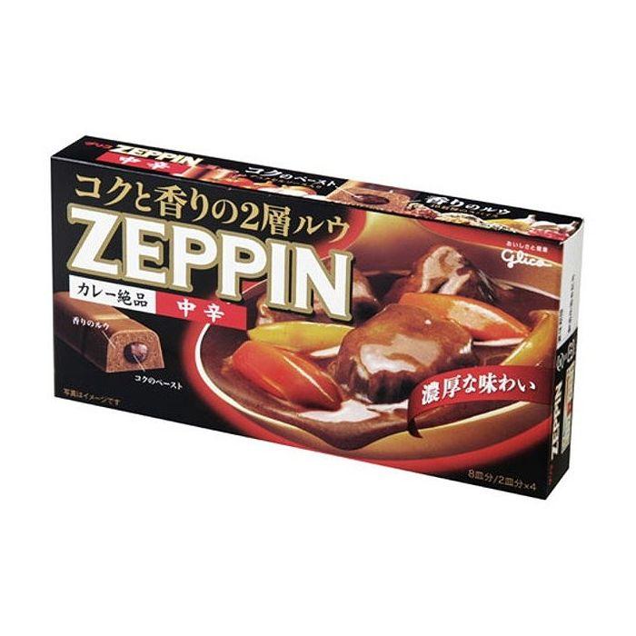 10個セット グリコ カレーZEPPIN 中辛 175g x10 まとめ売り セット販売 お徳用 おまとめ品 代引不可