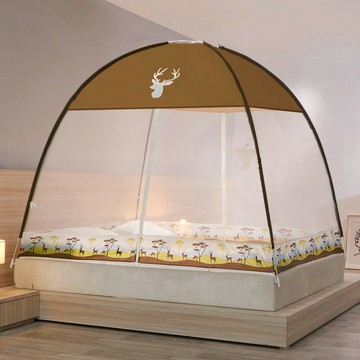 免安裝蒙古包蚊帳家用加密單人學生宿舍雙人床嬰兒可折疊蚊帳批發鑫弘-家具衛浴 可打統編