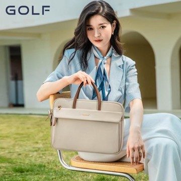 GOLF手提電腦包女士大容量14英寸筆記本電腦包商務時尚公文包女