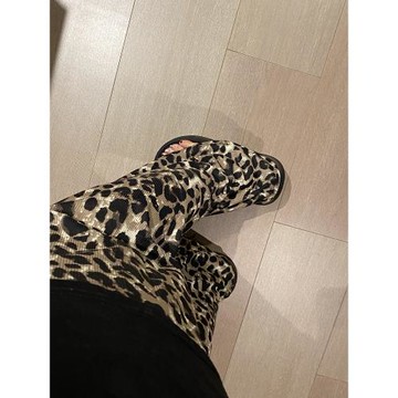 豹紋褲子女夏遛彎褲寬松涼涼褲薄款可外穿山本褲慵懶百搭休閑褲