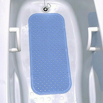 日本waise浴缸專用大片止滑墊(水藍色)35x76公分