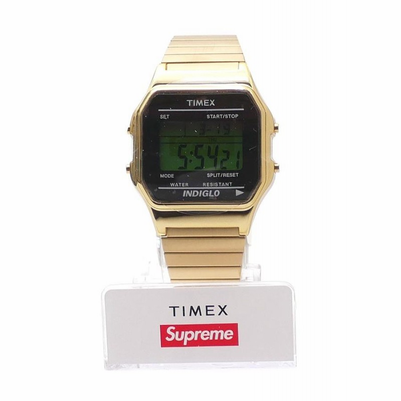 新品 シュプリーム SUPREME Timex Digital Watch 腕時計 ウォッチ GOLD