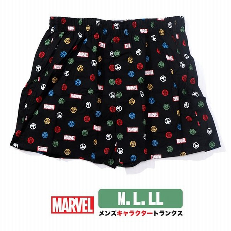 Marvel マーヴェル マーベル トランクス アイコン キャラクター 柄 M L Ll パンツ メンズ 綿100 可愛い かわいい 下着 通販 Lineポイント最大get Lineショッピング