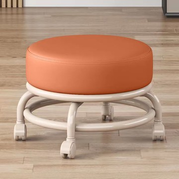滑輪矮凳客廳萬向輪小凳子家用美縫換鞋小圓凳帶娃神器兒童學步凳 雙11全館免運