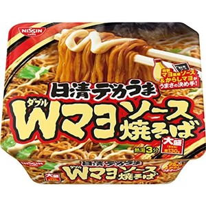 日清食品 デカうま Wマヨソース焼そば 153G ×12個