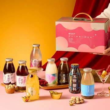 【谷溜谷溜】擁抱幸福星空8入全口味綜合禮盒*春節限定款｜295ml*8瓶(含禮盒) 『下單超取最多一盒』請詳看圖片