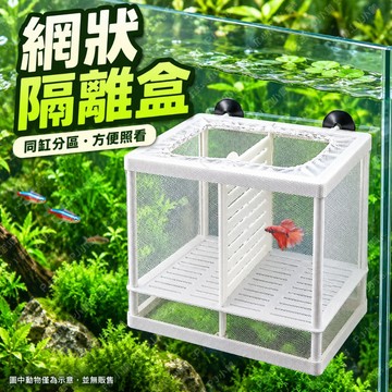 PJ小舖｜水中隔離網 魚缸水族 繁殖隔離箱 分離網 產卵 孵化 小魚 幼魚保護 孔雀魚 病魚
