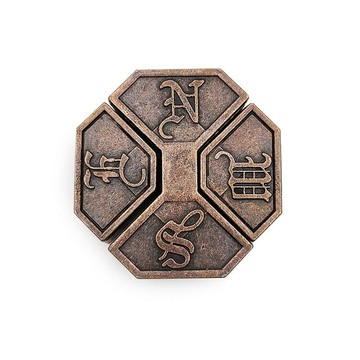 魔合金Puzzle燒腦玩具馬蹄魔金針四方鎖三角鏈八卦益智玩具魯班鎖