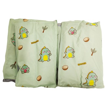 寵物涼感凝膠墊 涼塔夫面料  M(60 x 45cm)  恐龍椰椰墊 綠色  2個