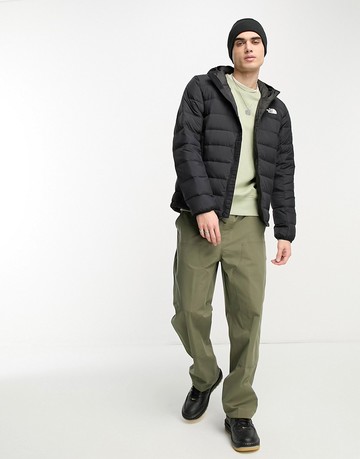 The North Face Lapaz hooded down insulated jacket in black