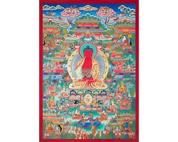 阿彌陀佛淨土唐卡 – 喜馬拉雅神聖傑作