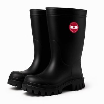 朝日牌-特厚雨鞋 黑色 加厚-888型 特製耐力膠-台灣製 雨鞋男 男雨鞋 工作雨鞋 高筒雨鞋