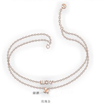 現貨+預購 玫瑰金腳鍊 鑲鑽銀飾-幸運三葉草精選時尚母親節生日情人節禮物女飾品71ak48【獨家進口】【米蘭精品】