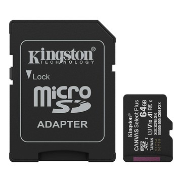 Kingston 64G 100MB/s U1 microSDXC UHS-I A1 V10 記憶卡 SDCS3/64GB