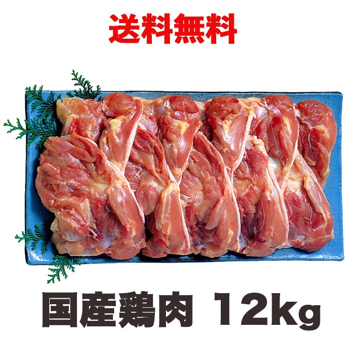 国産鶏肉 鶏もも肉 12kg 冷蔵