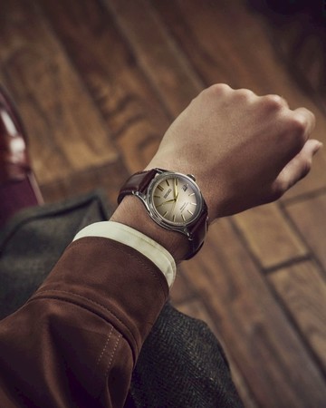 SEIKO 精工 Presage 經典系列 升級再造皮革錶帶限量版白茶色漸層皮革限量款(SPB529J1/6R55-00R0J)