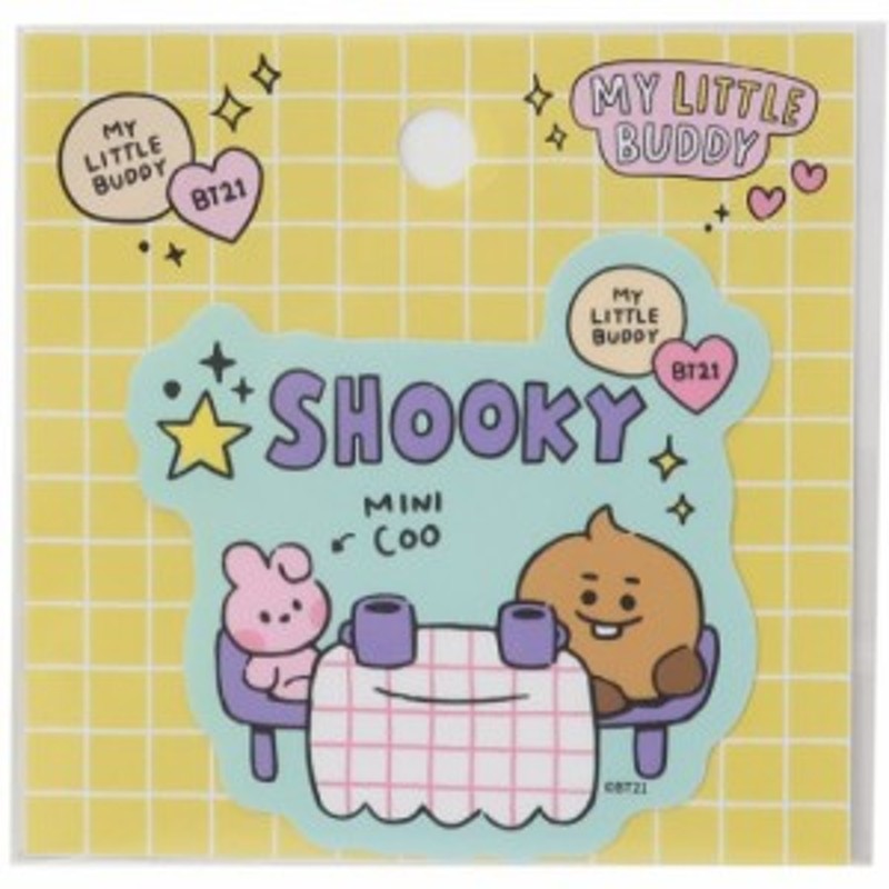 BT21 ダイカット ステッカー ミニ ビッグ シール SHOOKY LINE FRIENDS キャラクター 商品 メール便可 通販 LINEポイント最大10.0%GET  | LINEショッピング