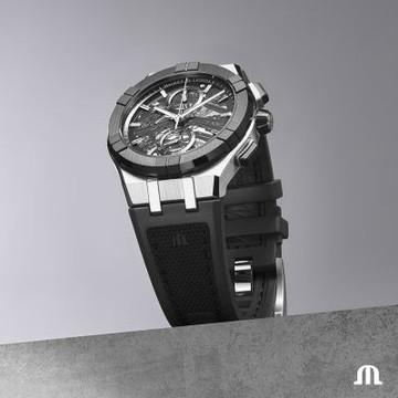 Maurice Lacroix 艾美錶 AIKONIC系列 鏤空計時機械錶 寵爸時刻 送禮推薦-43mm AC8018-SSL20-030-2