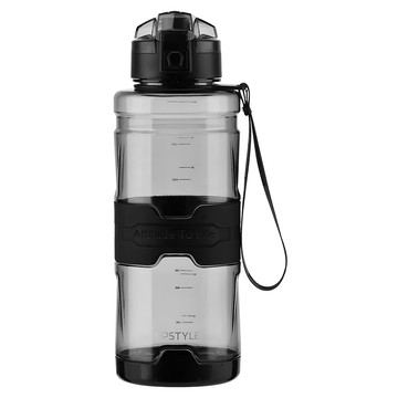 UPSTYLE Tritan 健身水壺  透明 黑  700ml  1個