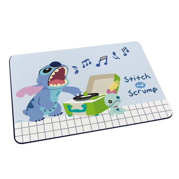 收納王妃 - 迪士尼 Disney 史迪奇系列【伴唱機】軟式珪藻土吸水地墊 浴室地墊 腳踏墊 吸水墊60X40X0.5cm