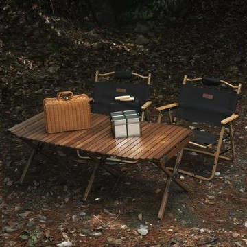 戶外蛋卷桌自駕游折疊桌便捷式露營野餐桌多用野外燒烤桌新款圓頭