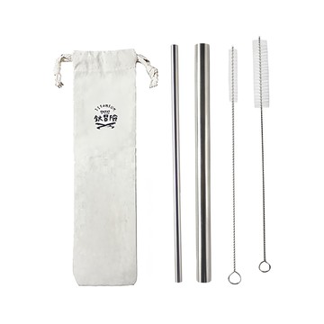 OUTSY 純淨無毒鈦吸管刷具四件組 附贈收納袋  1組