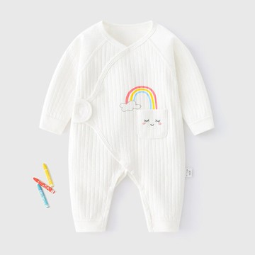 新生兒連體衣四季裝無骨嬰兒衣服棉哈衣初生和尚服男女寶寶秋裝鑫弘-萌寶童裝可開發票