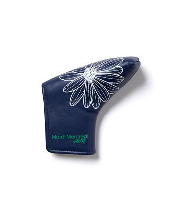 MARDI MERCREDI L型推桿套 藍色 經典小雛菊 高爾夫球系列 BLADE PUTTER COVER DUO FLOWERS