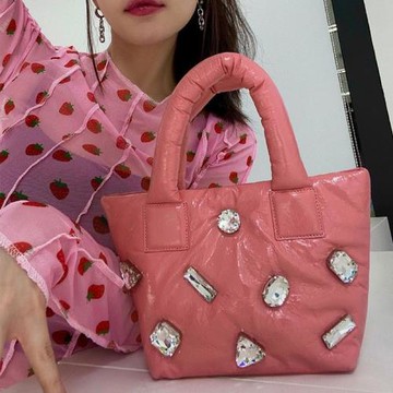 包包女網紅小眾鉆飾斜挎包