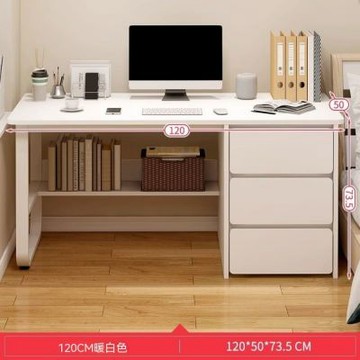 現代臺式（120cm）電腦桌 家用辦公桌 現代簡約抽屜書桌 書房書桌