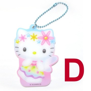 asdfkitty*KITTY 造型隨身鏡子 化妝鏡 附珠鍊-D款-可當吊飾 掛飾 鑰匙圈-日本正版