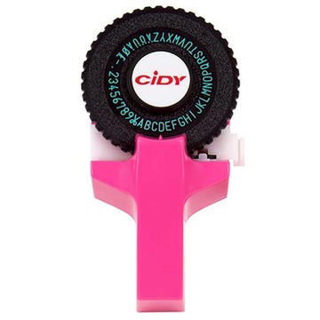 手動標籤機 塑膠材質 中製  粉紅色  1個