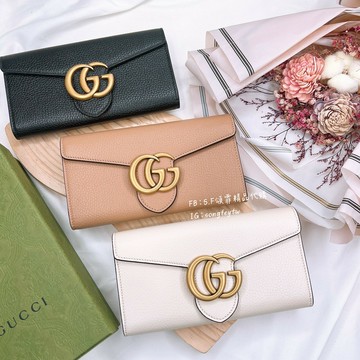 歐美代購 台灣現貨  Gucci 新款雙G信封長夾