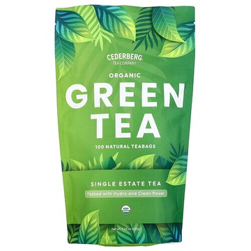 Cederberg Tea Co, Single Estate Tea，有機綠茶，100 天然茶包，7.76 盎司（220 克）
