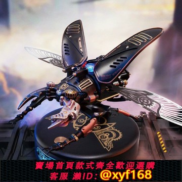 {台灣公司貨 可打統編}若態若客立體拼圖偵察甲殼蟲3d金屬拼裝手工diy機械玩具創意禮物