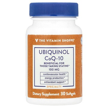 The Vitamin Shoppe, 泛醇輔酶 Q-10，30 粒軟膠囊