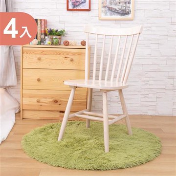 【AS】愛瑪洗白色餐椅-51x56x87cm(四入組)