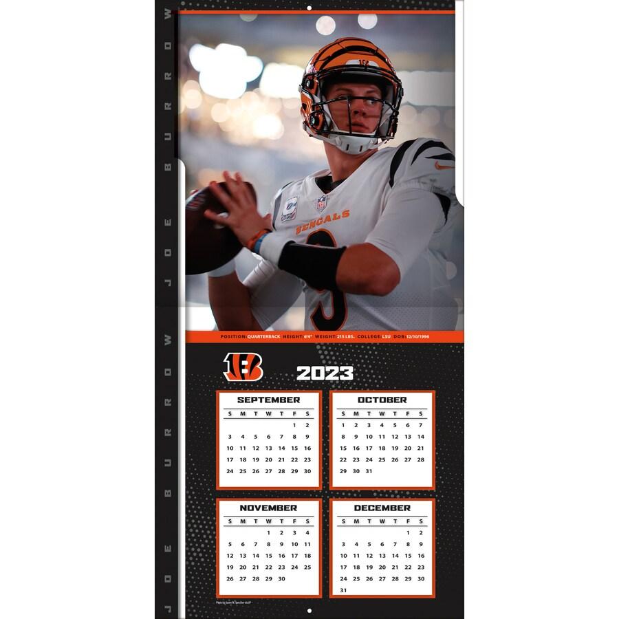 NFL ジョー・バロウ ベンガルズ カレンダー Player 壁掛け Wall Calendar Turner