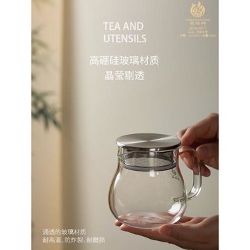 鑫鳳祥高硼硅耐熱泡茶壺涼水壺大容量過濾花茶壺透明帶蓋煮茶壺