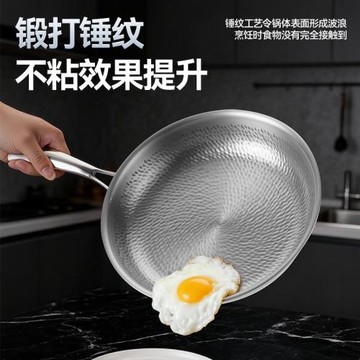 無涂層不粘平底鍋家用不粘鍋煎鍋牛排專用鍋電磁爐平底鍋煎炒兩用