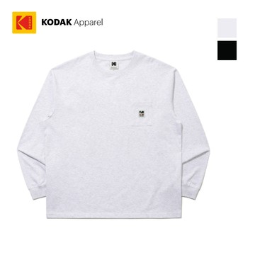 【KODAK Apparel】柯達 口袋涼感長袖T恤 2色(黑 灰) KB609001