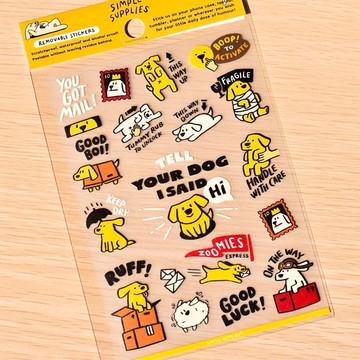 Mail Puppy 防水透明貼紙