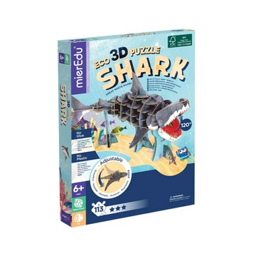 澳洲 mierEdu - ECO 3D立體拼圖-大白鯊(豪華版) ME4221