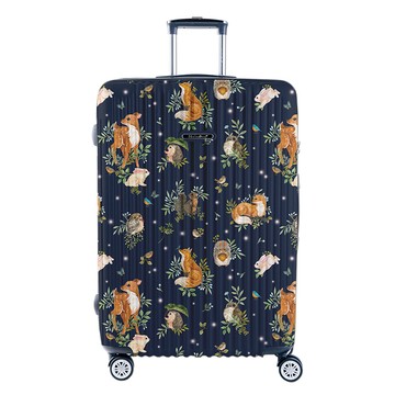 [納莎登]26吋 二代版 新無憂 英格藍貓聯名款 獨特印花拉鍊行李箱 曦盼深藍款