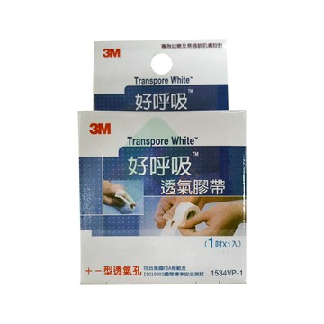 3M好呼吸透氣膠帶(未滅菌)1吋/1入【瑞昌藥局】007066
