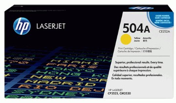 HP 原廠碳粉匣 黃色 CE252A (504A) 適用: CP3520/CP3525/CM3530/3525/3530/3520