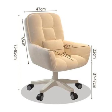 新品  電腦椅學生靠背辦公學習書桌椅桶家用舒適久坐化妝凳臥室化