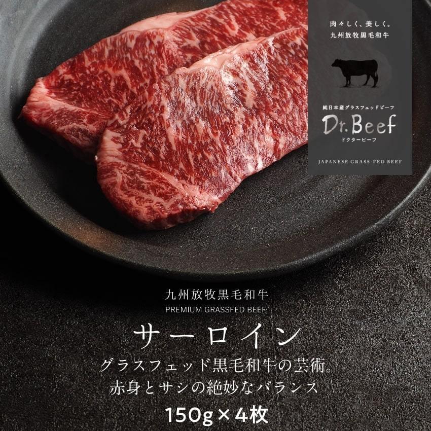 サーロインステーキ 合計1.5kg (150g×10枚) 純日本産 グラスフェッドビーフ 国産 黒毛和牛 赤身 牛肉 焼き肉 BBQ お歳暮 ギフト 送料無料