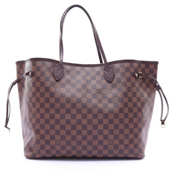 LOUIS VUITTON LV 路易威登 棕色 棋盤格 帆布 Neverfull GM 肩背包 N41358 【二手名牌BRAND OFF】