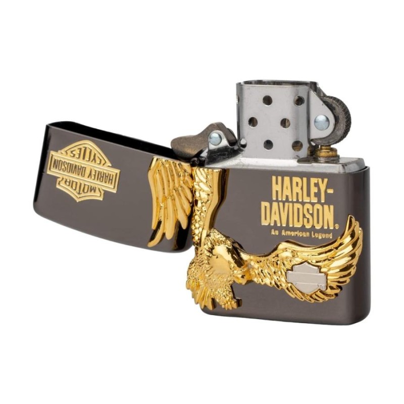 Harley Davidson ハーレー ダビッドソン ZIPPO ジッポー ライター HDP-14 喫煙具 ブラック ゴールド 限定 |  LINEショッピング - 喫煙グッズ